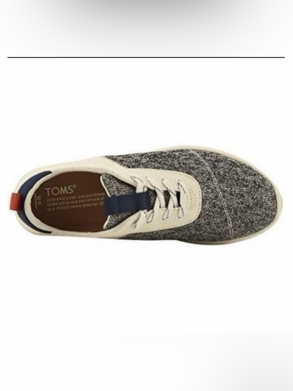 Toms Cabrillo Sneaker Birch Knit Canvas Women’s Shoes Size 10